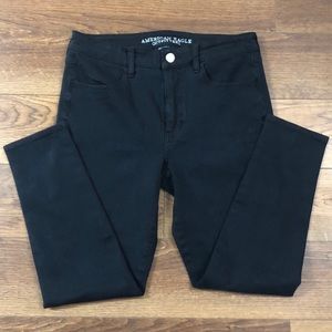 AE Hi-Rise Black Jegging